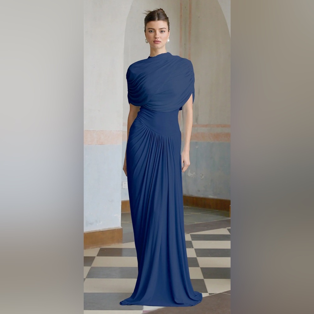 Miss Rosier Catherine Gown-Navy XS NWT